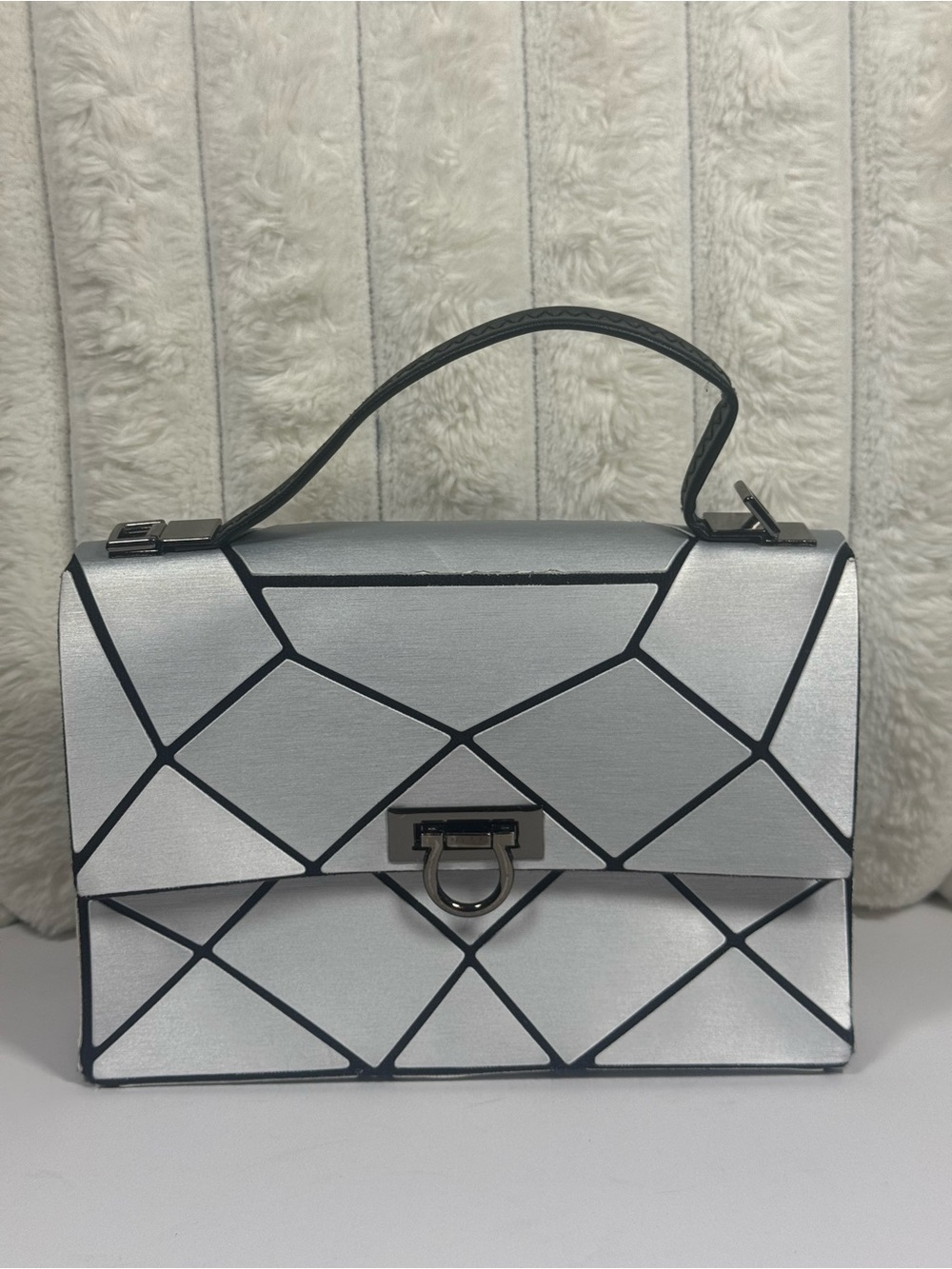 Patrizia Luca Purple Crossbody Bag with purple Lining
